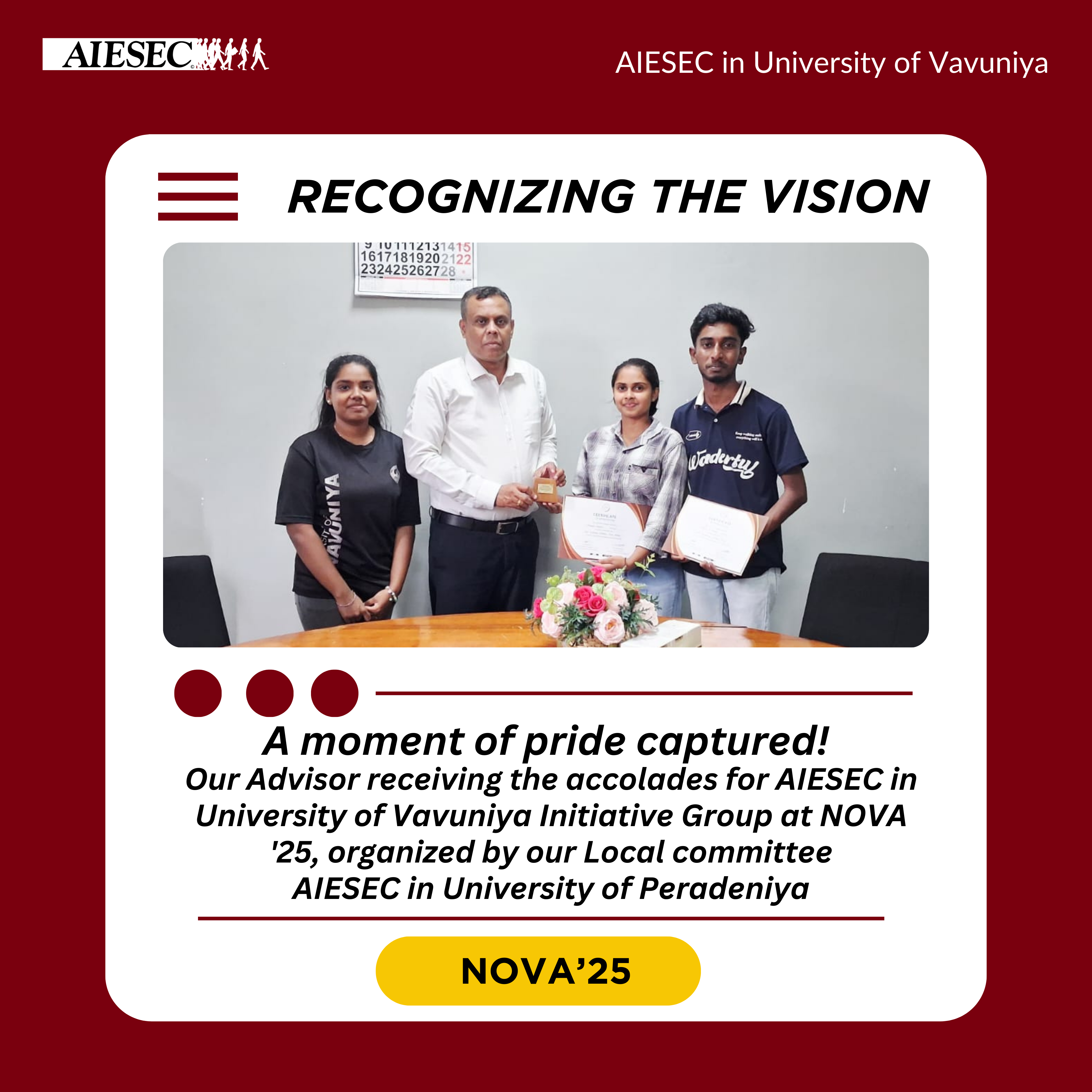 AIESEC poster: AIESEC NOVA CONGRATULATIONS (4)